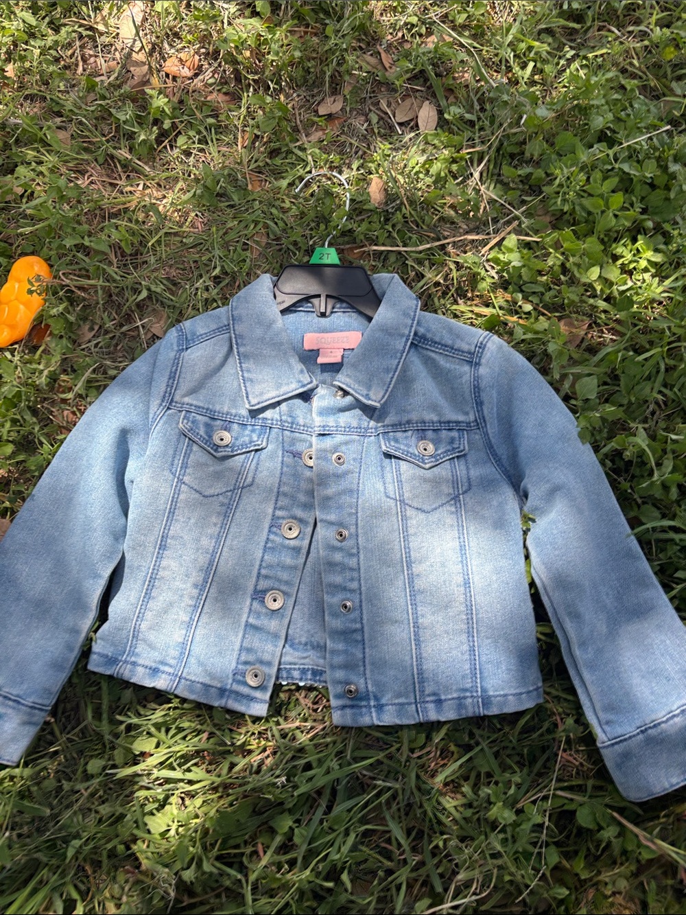 Others Follow Light Blue Denim Jean Jacket for Kids